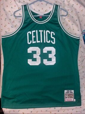 Mitchell & Ness Green Celtics #33 Basketball Jersey